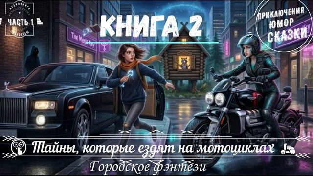 🎧АУДИОКНИГА ПОЛНОСТЬЮ 🤫Тайны, которые ездят на мотоциклах🛵городское фэнтези 🌟КНИГА 2️⃣ ЧАСТЬ 1️⃣