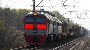 2М62У-0321 и ЧМЭ3Э-6878 с хозяйственным поездом следуют через о.п. Васёвка