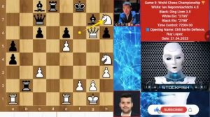 «Stockfishпроанализировалпартию№9_Ян НепомнящийпротивДин ЛижэняЧемпионатмираFIDEпошахматам_Шахматы«р
