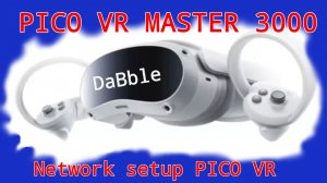 Pico Master 3000: Настойка сети Pico VR