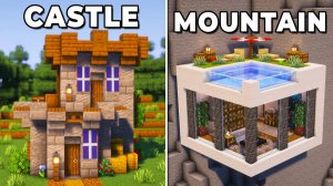 Minecraft: 3 простых стартовых дома!