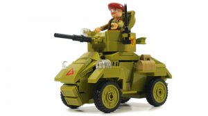 Собираем броневик из ЛЕГО -  Sluban M38-B0710