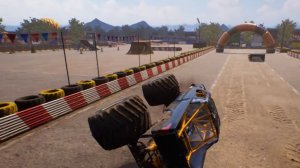 Шоу трюков Монстр Трака в игре про машинки Monster Truck Championship