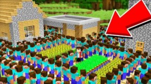 ОТКУДА В НАШЕЙ ДЕРЕВНЕ ТАК МНОГО ИГРОКОВ В МАЙНКРАФТ | Компот Minecraft