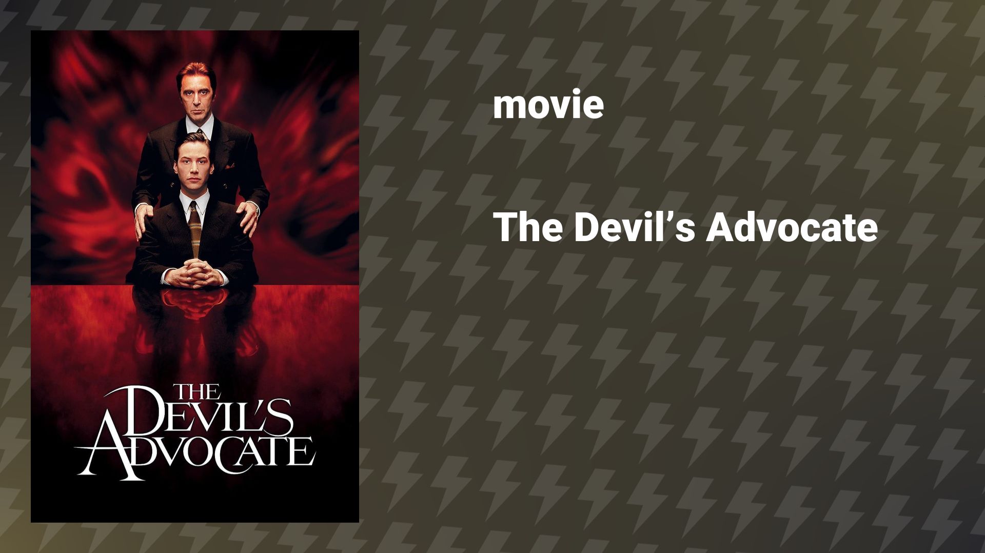 The Devil’s Advocate (movie, 1997) смотреть онлайн