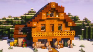 ИДЕАЛЬНЫЙ уютный стартовый дом для выживания в Minecraft [руководство]