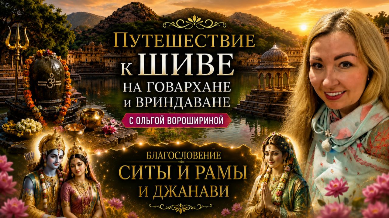 Путешествие к Шиве на Говардхане и во Вриндаване. Благословение Ситы и Рамы и Джанави