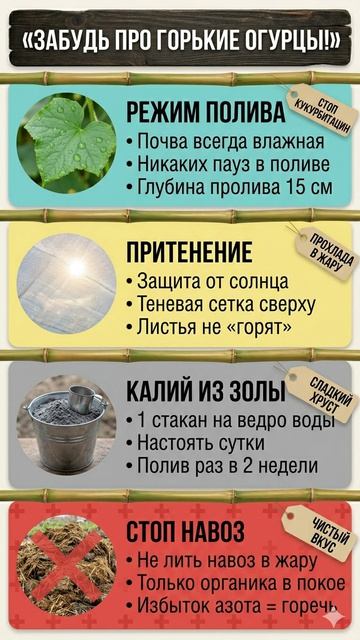 😫 ПОЧЕМУ ОГУРЦЫ ГОРЧАТ ИСПРАВЛЯЕМ ЗА 1 ДЕНЬ 🥒 смотреть онлайн