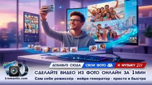 Видеоролик из фото | Сделать Бесплатно Онлайн