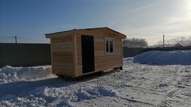 Влог:  Ура - Доставка 🚚 Нам на наш участок в лютый мороз привезли Домик Бытовку!