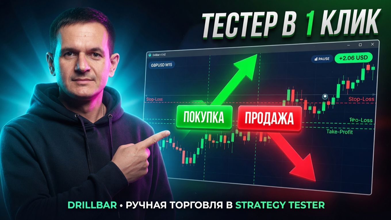 Ручная торговля в Тестере Стратегий MT5 за один клик!