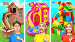 Домики Одного Цвета Бедная vs Богатая vs Ультра Богатая # Сумасшедший Челлендж от Multi DO Smile
