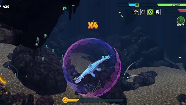 Hungry Shark Evolution Эволюция голодной акулы обзор на игру (акула Несси)
