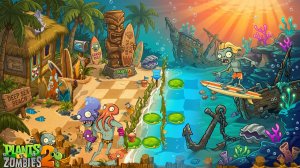Зомби против растений! Plants vs Zombies ПвЗ PvZ Растения против Зомби Битва прохождение Endless War