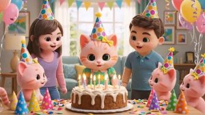 Сюрприз на день рождения котёнка | Милый кошачий праздник, полный радости