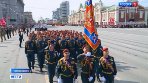 В Новосибирске на парад Победы пришли более 25 тысяч человек