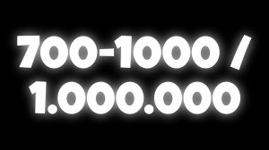 700-1000 / 1.000.000 | пишу от 1 до 1.000.000 | write from 1 to 1.000.000