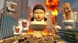 СКИБИДИ ТУАЛЕТ И БРЕЙНРОТ МЭШАП!! НОВЫЙ ТРЕНД В МИРЕ СКИБИДИ!