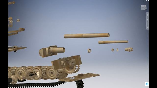 3D model Tank Tiger 1 World of Tanks scale 1to16 scale