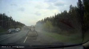 Момент ДТП в Тальменском районе