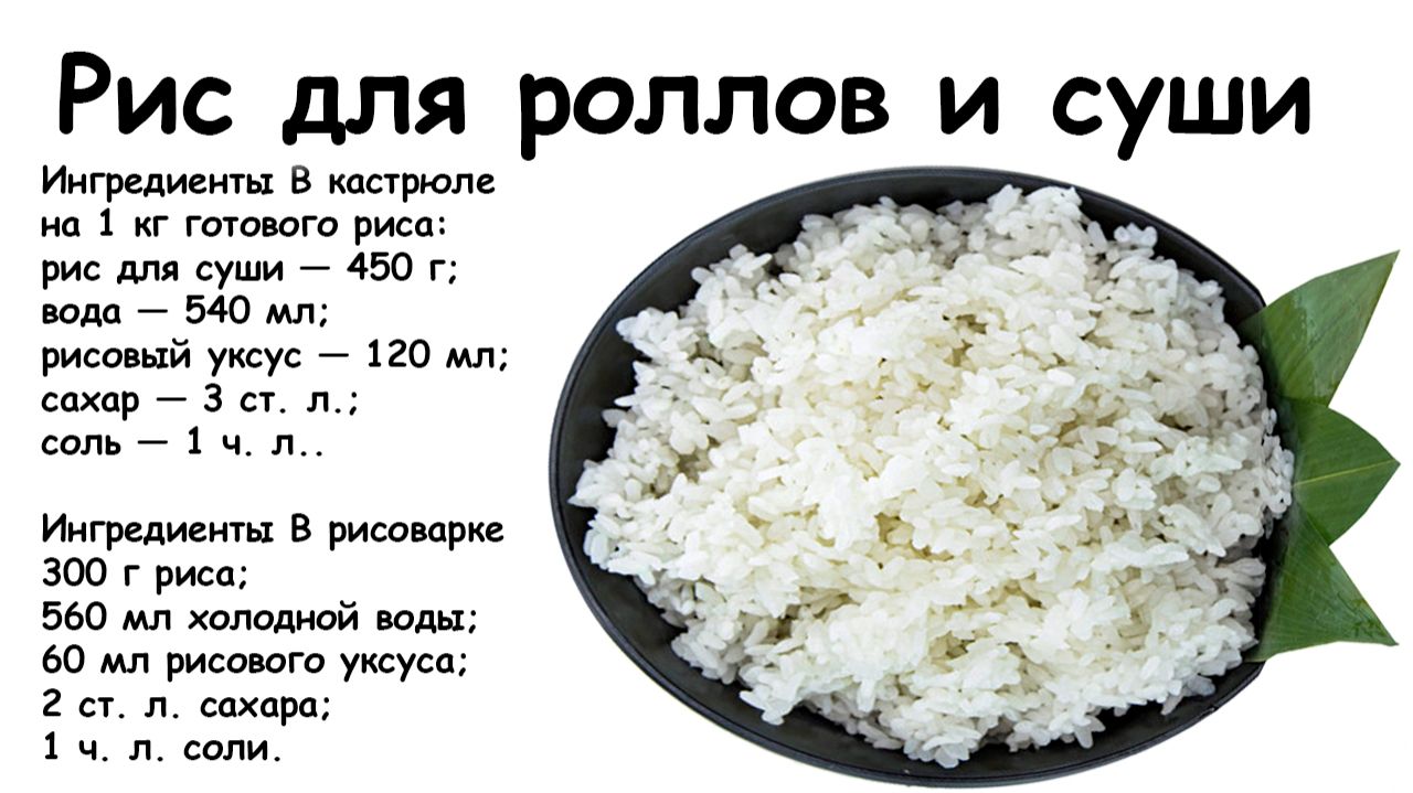 Как правильно варить рис для роллов и суши