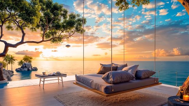Лучшая chillout lounge музыка — роскошный вид на океан на закате ~ умиротворяющий релакс