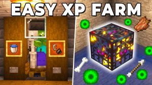 Простая ферма для получения опыта в Minecraft 1.21