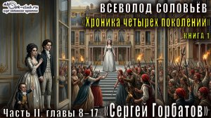 Всеволод Соловьёв «Хроника четырёх поколений» книга 1 «Сергей Горбатов» Часть II, главы 8–17