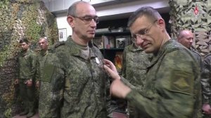 Награждение военнослужащих 110-й омсбр группировки войск «Центр»