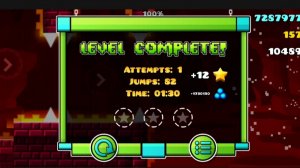 Fingerdash one's attempt by RobTop 100%