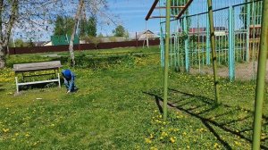 уютная деревенская прогулка в мае