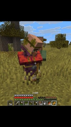 Любовь у жителей  #minecraft #майнкрафтвыживание #майнкрафт
