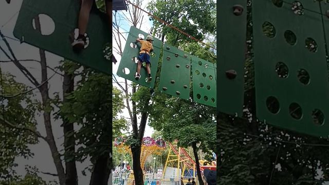 Веревочный городок  "Лень в Пень" Ейск  парк Ивана Поддубного