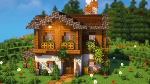 Minecraft: простой дом для выживания в горах [руководство]