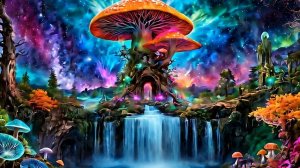 Psytrance - Magic Mushrooms Trippy  Electric Samurai  Hallucinations mix 2024 (AI Graphic Visuals)
