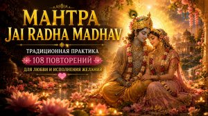 Мантра Jai Radha Madhav: традиционная практика 108 повторений для любви и исполнения желаний 🙏💖