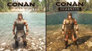 Conan Exiles Enhanced vs Original  - Сравнение графики, деталей и физики (bluroff)