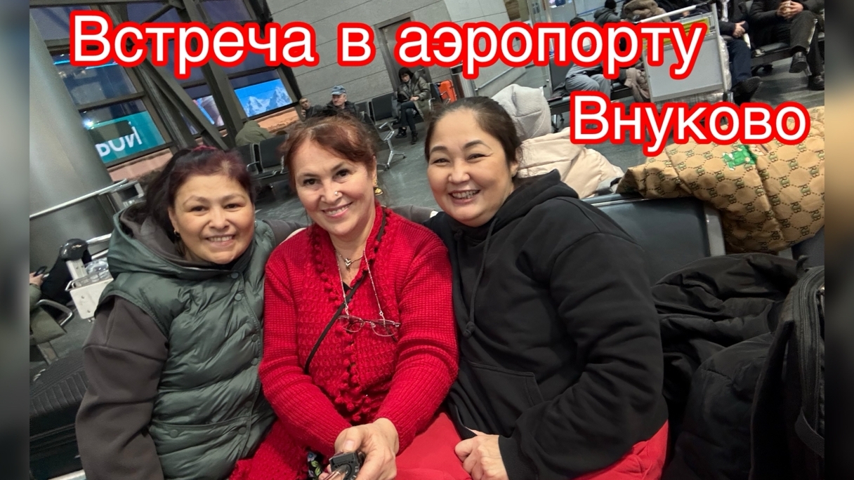 Встреча в аэропорту Внуково 😍🥰🤩😁
