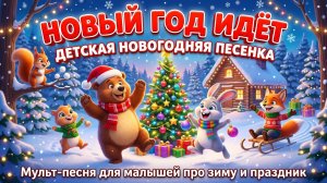 Новый год идёт — детская новогодняя песенка | Мульт-песня для малышей про зиму и праздник