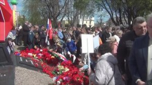 9 мая 2026 г  в Городе воинской славы Тихвин Возложение цветов к памятнику-могиле «Звезда»