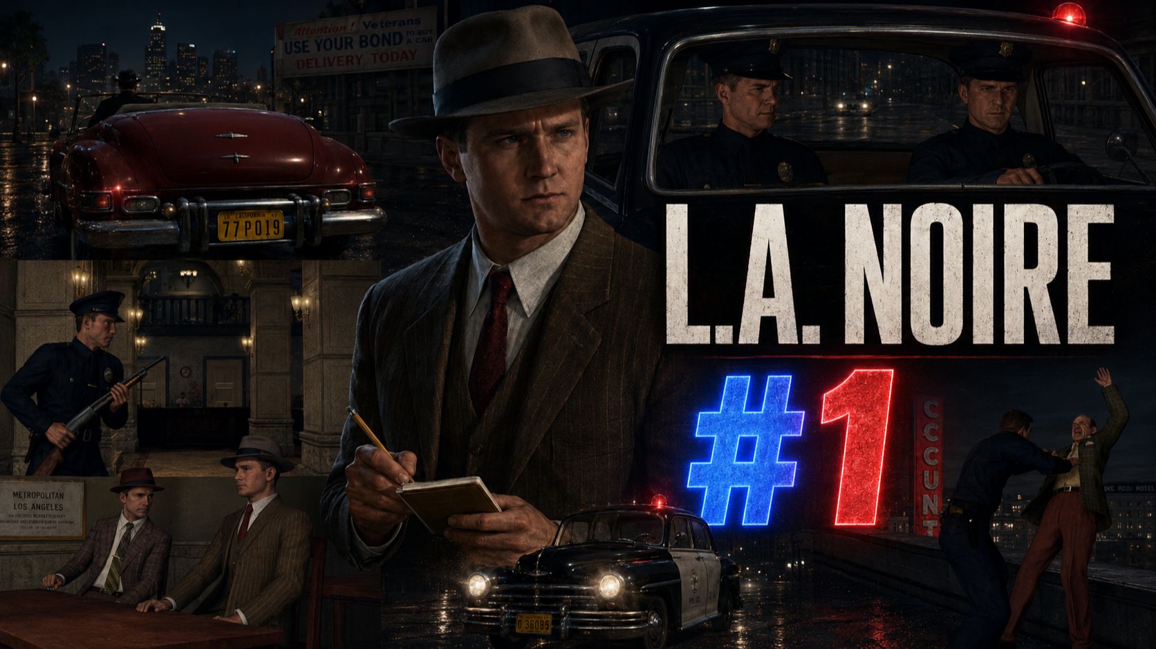 L. A. Noire MUTE Прохождение #1 Будни патрульного