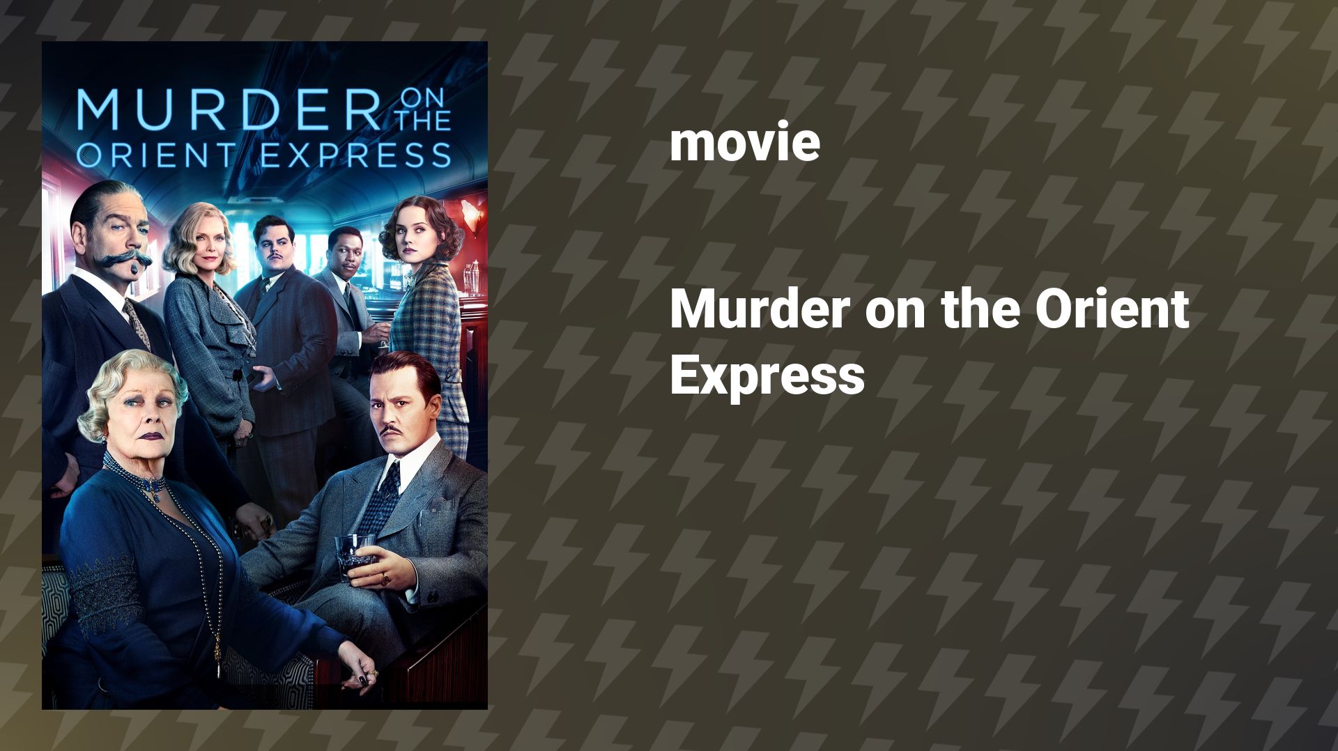Murder on the Orient Express (movie, 2017) смотреть онлайн