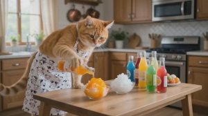 Котики и цветные сладости