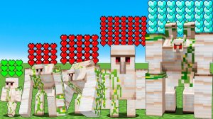 КАКОЙ из Всех Новых Големов Окажется БЕССМЕРТНЫМ в Minecraft??!