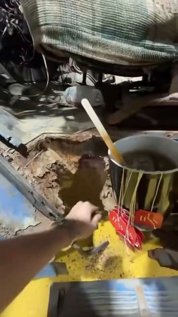Вот такой у меня утренний чай на работе.