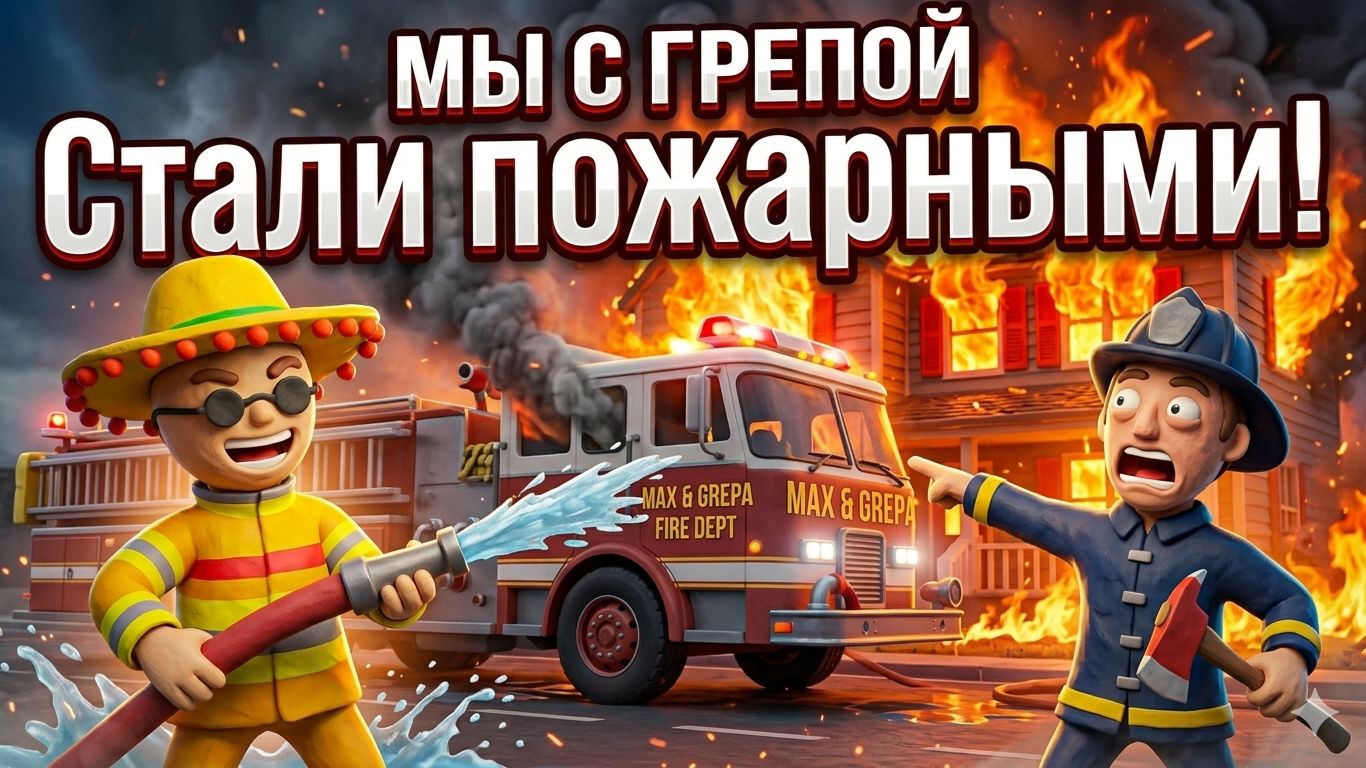 Мы с Лёхой и Грепой СТАЛИ ПОЖАРНИКАМИ В SOS OPS!
