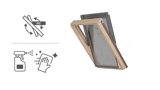 Как мыть мансардные окна RoofLITE