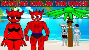 Sprunki и Их Девушки в Summer Beach Версии! 💖🏖️