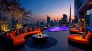 Идеальная чиллаут-музыка — закат в городе с расслабляющей rooftop lounge музыкой