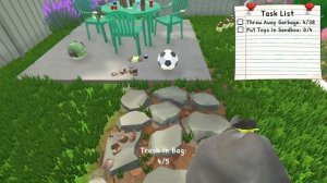 прохождение  в игре Garden cleanup simulator